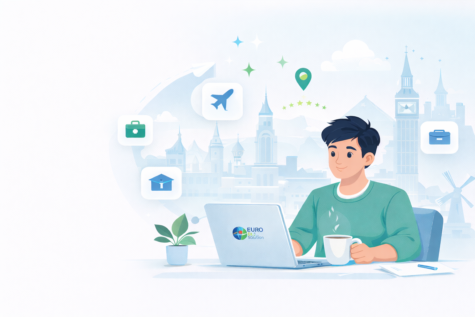 Euro BD Solution hero illustration